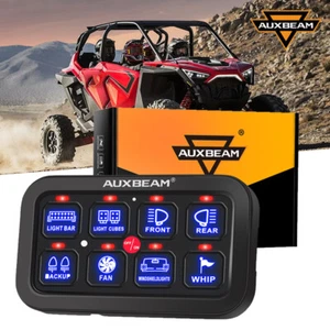 AUXBEAM BA80 8 Gang Switch Panel On-Off Circuit Control For Polaris RZR PRO XP - Picture 1 of 12