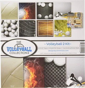 TVOC-201 The Volleyball Collection 2 Kit de álbum de recortes 2, 12X12 pulgadas - Imagen 1 de 3