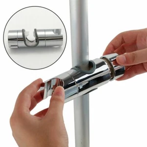 2 PCS Adjustable Shower Head Holder Bracket Slider Clamp 22mm- 25mm Universal - Picture 1 of 11
