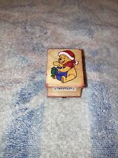 Disney Rubber Stamp Winnie The Pooh Santa Hat Christmas Hunny All Night Media