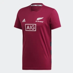 BNWT ADIDAS NEW ZEALAND ALL BLACKS 2020 MENS PERFORMANCE TEE SIZE SMALL - Picture 1 of 6