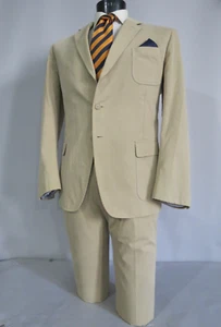 Vintage Rugby Polo Ralph Lauren RRL Style Gabardine Drei Knopf Ganzanzug 46 R - Bild 1 von 17