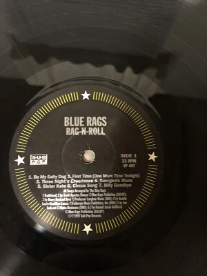 The Blue Rags Rag-N-Roll Black LP Vinyl 1997 Vinyl Only No Cover - Image 1 of 3