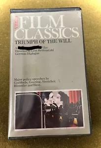 TRIUMPH OF WILL VHS 1935, RARE, LENI RIEFENSTAHL - Picture 1 of 1