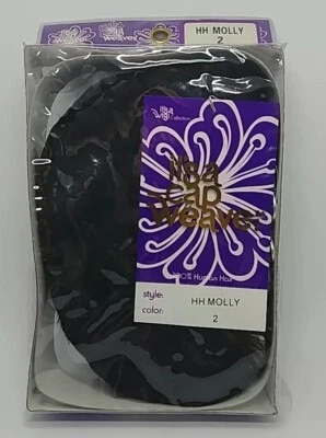 NUEVO IT'S A PELUCA/GORRA TEJIDO 100% CABELLO HUMANO 'MOLLY' #2 PELUCA CORTA MARRÓN OSCURO (D2) Foto 1 de 4