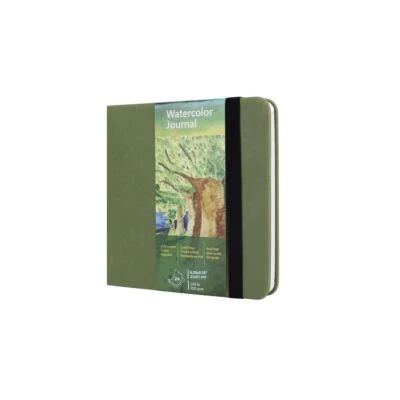 Square Watercolor Journal 8.25x8.25” 140 LB 300 GSM Cotton Paper Cold Press 2... - Image 1 of 4