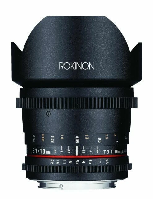 Rokinon Cine DS 10mm T3.1 Lens With MFT Mount for Olympus and Panasonic