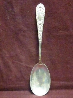 CUCHARA PARA SERVIR ROSAS Sterling S Kirk & Son 8 5/8" 80 gramos sin monograma Foto 1 de 4