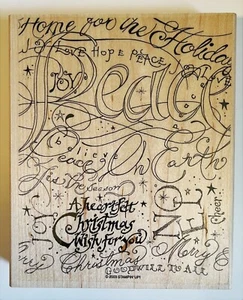 Stampin' Up 2003 (1 Stamp) "Peace on Earth" - Picture 1 of 3