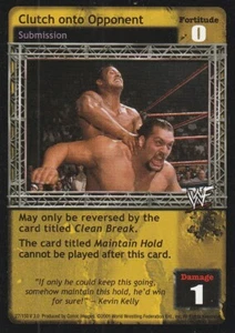 WWE: Clutch onto Opponent [Played] card type Submission Raw Deal Wrestling WWF - Picture 1 of 1