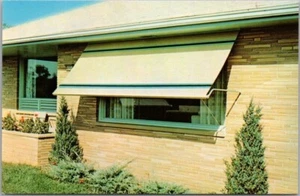 Postal publicitaria vintage de los años 50 FLEXALUM "toldo de aluminio enrollable" sin usar - Imagen 1 de 2