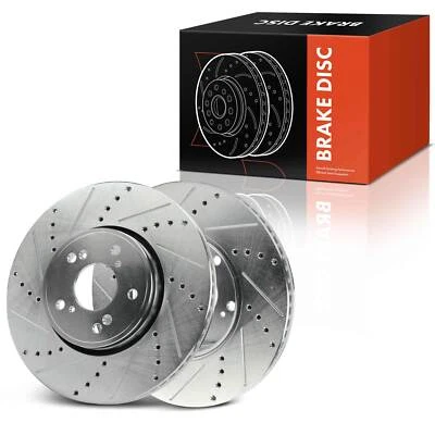 2 rotores de freno delanteros perforados de 311,7 mm para Acura ILX 2016 RDX 2013 2014-2018 Foto 1 de 4