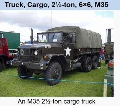 Camión de carga con panel de aislamiento de cabina M35 2-1/2 toneladas 6X6 RCSK 17471 [A3S1] Foto 1 de 4