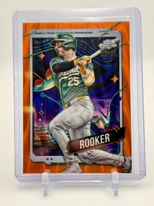 2024 TOPPS COSMIC CHROME ORANGE WAVE #102 BRENT ROOKER 3/25 OAKLAND ATHLETICS - Picture 1 of 2