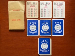 APBA ORIGINAL 1965 CHICAGO CUBS Complete Team Set 20 Cards Baseball ERNIE BANKS - Picture 1 of 2