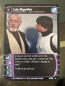 STAR WARS TCG WOTC A NEW HOPE Luke Skywalker 92/180 UNPLAYED NM - Picture 1 of 4