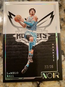 2021-22 Noir LAMELO BALL HOLO SILVER SP 22/35 sick 2nd year