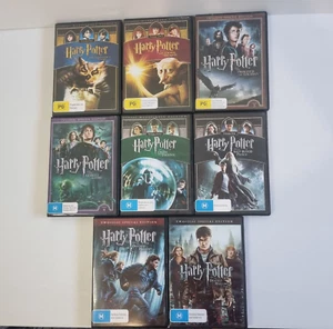 Harry Potter DVDs Complete Years 1-7 8 Movies DVD Region 4 - Picture 1 of 24