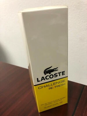 CHALLENGE REFRESH por LACOSTE 2,5 FL oz / 75 ml eau de toilette spray caja sellada Foto 1 de 3