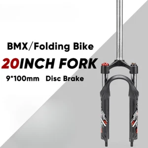 20In BMX Folding Bike Fork Travel 50mm Suspension Fork QR Oil Spring Disc Brake - Picture 1 of 14