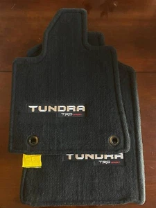 OEM Toyota TRD Pro Carpet Floor Mats Front x2 - 2017-2021 - Picture 1 of 4