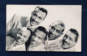 The Delta Rhythm Boys Vintage Arcade Card - Approx. 3 3/8" x 5 3/8" - Picture 1 of 3