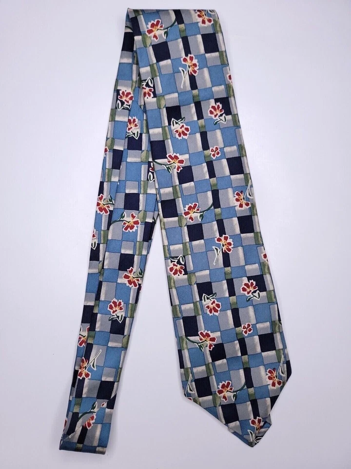 Corbata formal antigua azul marino para hombre 56"Lx3,5"W corbata de cuello azul Foto 1 de 4