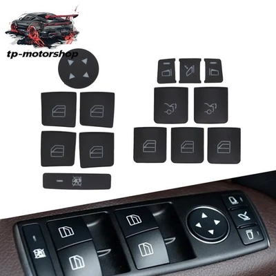 Armrest Window Switch Button Cover Trim For Mercedes Benz E C-Class GLK Car Door - Image 1 of 4