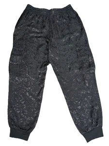 alice olivia Hose schwarz Jacquard Jogginghose Cargohose Gr. M - Bild 1 von 10