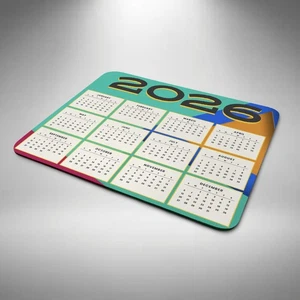2026 Calendar Mouse Mat Pad Laptop PC Desktop Office Large 5mm Thick 1 - Picture 1 of 3