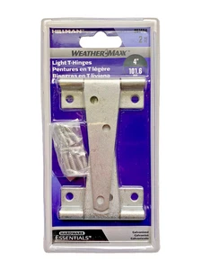Hillman Weathermax Light T-Scharniere Stahl verzinkt 851694 4" 2 Stück Tür-/Torscharnier - Bild 1 von 2