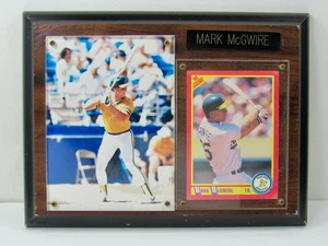 Mark McGwire 1990 Score Card Oakland A's Baseball Photo Wood Framed Plaque - Picture 1 of 21
