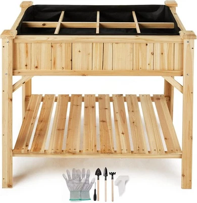 Idzo Raised Garden Bed with Legs, Durable Elevated Ergonomic Wooden Planter Big - Image 1 of 4