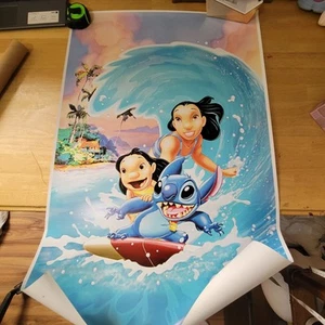 Lilo & Stitch Surfing Poster Full Color, Glossy W 24" in X H 36" in - Picture 1 of 8