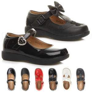 NIÑOS NIÑOS NIÑAS ZAPATOS DOLLY PLANOS ACOLCHADOS INTELIGENTES MARY JANE REGRESO A LA ESCUELA TALLA - Imagen 1 de 11