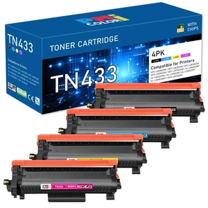 TN433BK,TN433C,TN433M,TN433Y High Yield Black,Cyan,Magenta and Yellow Toner C... - Foto 1 di 6