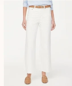 NWT J. Crew Factory Wide Leg Jean, All-day stretch size 28 White - Picture 1 of 7