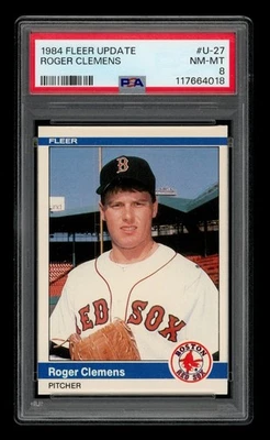 1984 Fleer обновление набор перерыв #U-27 Роджер Клеменс PSA 8 NM-MT - Изображение 1 из 3
