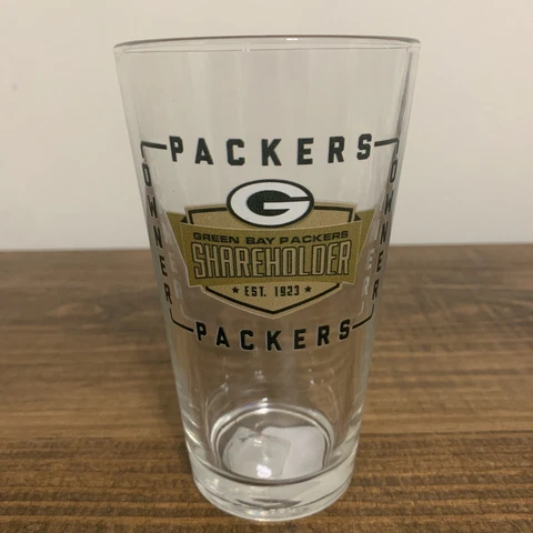 Green Bay Packers Shareholder 16 oz Glass Cover