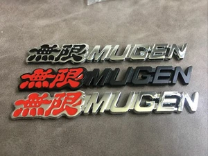 BRAND New JDM 3D Metal MUGEN GRILL BADGE/TRUNK BADGE Front Grille Emblem MUGEN - Picture 1 of 14
