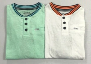 Boy's Little Youth Hurley Long Sleeve Pocket Henley Shirt Size 4 Lot of 2 - Picture 1 of 3