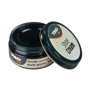 Dark Green soft wax-based leather shoe cream - Picture 1 of 2