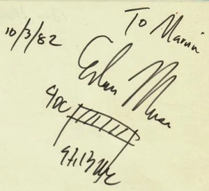 "Olympic Gold Medalist" Edwin Moses Hand Signed Album Page With Original Drawing - Picture 1 of 1