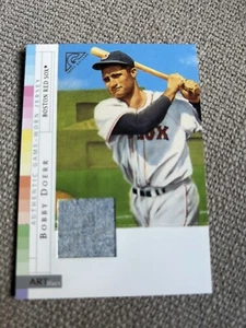 2003 Topps Gallery HOF Artefakt Relikte Spiel gebraucht getragenes Trikot #BD Bobby Doerr SP - Bild 1 von 2