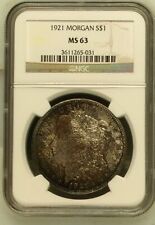 1921 P Morgan Silver Dollar NGC MS-63