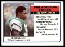 1983 Topps Wilbert Montgomery A Football Cards #136