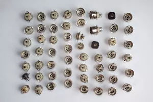 50-Röhren-Sockel, Röhren-Fassungen, 7-polig, Kragen, Keramik, 5 Abschirmhaube - Bild 1 von 14