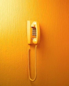 1970s Touchtone Wall Phone (Long Cord) POSTER 24 X 18 Inches Wall Art Vintage! - Picture 1 of 2