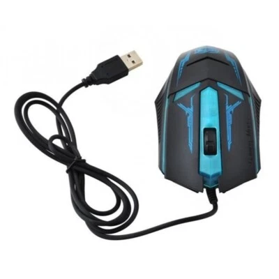 Wired Gaming Mouse 130cm Optical 3 Buttons Gaming Game 1200 DPI Mouse PC - Image 1 of 4