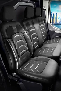 Tailored Seat Covers For Toyota Proace Van 2018 - 2025 Jacquard & Art. Leather - Picture 1 of 7
